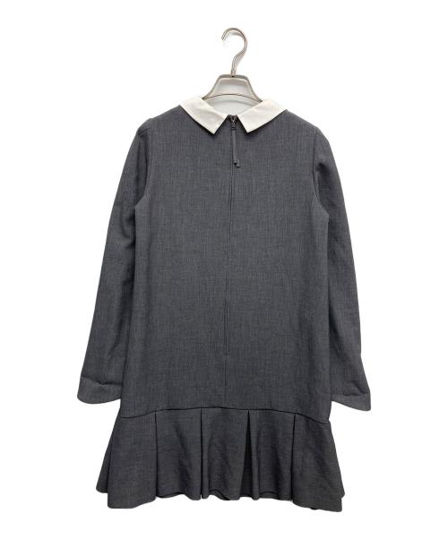 FOXEY NEWYORK（フォクシーニューヨーク）FOXEY NEWYORK (フォクシーニューヨーク) 長袖ワンピース グレー サイズ:40の古着・服飾アイテム