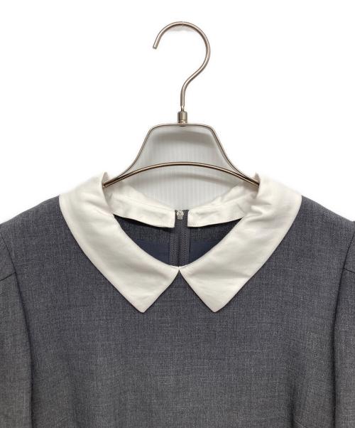 FOXEY NEWYORK（フォクシーニューヨーク）FOXEY NEWYORK (フォクシーニューヨーク) 長袖ワンピース グレー サイズ:40の古着・服飾アイテム