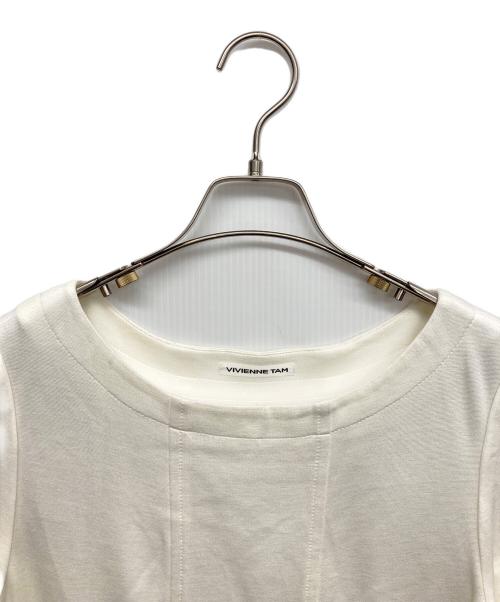 VIVIENNE TAM（ヴィヴィアンタム）VIVIENNE TAM (ヴィヴィアンタム) 半袖ワンピース ホワイト サイズ:1の古着・服飾アイテム