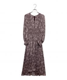 FRAY ID（フレイ アイディー）の古着「ブラウスワンピース」｜パープル