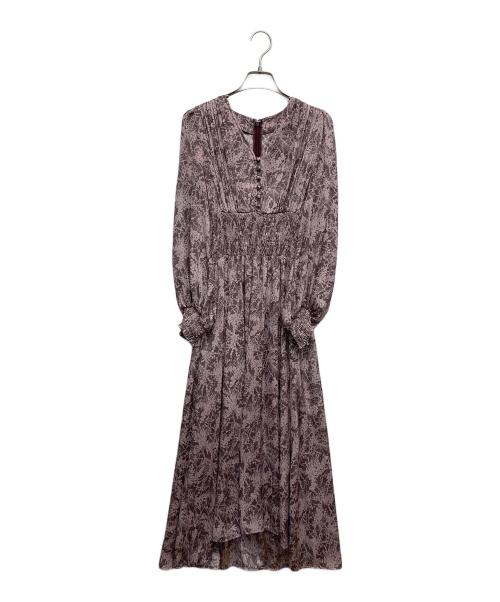 FRAY ID（フレイ アイディー）FRAY ID (フレイ アイディー) ブラウスワンピース パープルの古着・服飾アイテム