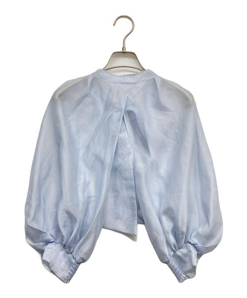 CELFORD（セルフォード）CELFORD (セルフォード) シアーブラウス付きワンピース ブルー サイズ:36の古着・服飾アイテム