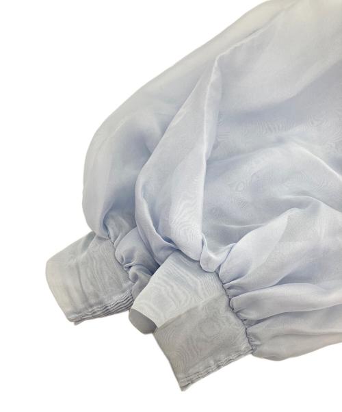 CELFORD（セルフォード）CELFORD (セルフォード) シアーブラウス付きワンピース ブルー サイズ:36の古着・服飾アイテム