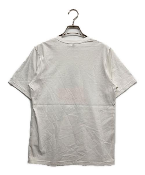 X-GIRL（エックスガール）X-GIRL (エックスガール) Hysteric Glamour (ヒステリックグラマー) FLARE LOGO S/S TEE ホワイト サイズ:Sの古着・服飾アイテム