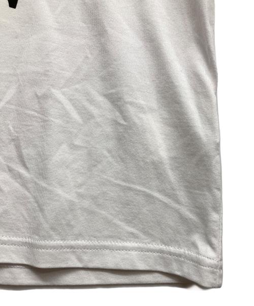 X-GIRL（エックスガール）X-GIRL (エックスガール) Hysteric Glamour (ヒステリックグラマー) FLARE LOGO S/S TEE ホワイト サイズ:Sの古着・服飾アイテム