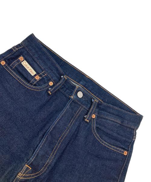 Calvin Klein（カルバンクライン）Calvin Klein (カルバンクライン) CLASSIC STRAIGHT CK RW SLVDG JEAN インディゴ サイズ:W28の古着・服飾アイテム