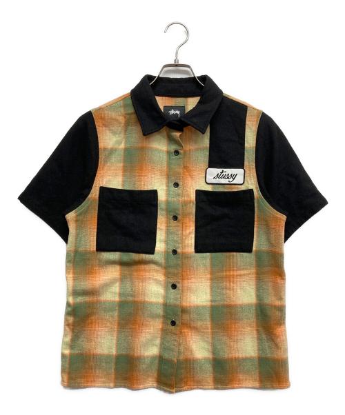 stussy（ステューシー）stussy (ステューシー) 半袖シャツ オレンジ サイズ:Sの古着・服飾アイテム