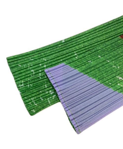 PLEATS PLEASE（プリーツプリーズ）PLEATS PLEASE (プリーツプリーズ) プリーツ長袖ワンピース グリーン サイズ:3の古着・服飾アイテム