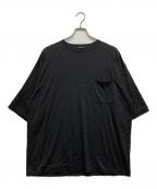 COMOLIコモリ）の古着「サマーウール 半袖Tシャツ」｜ブラック