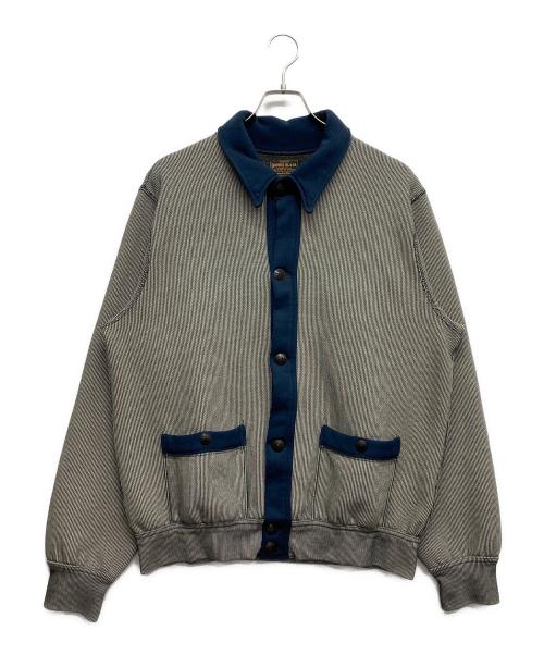 RRL（ダブルアールエル）RRL (ダブルアールエル) ジャガードニットカーディガン ブルー サイズ:Lの古着・服飾アイテム