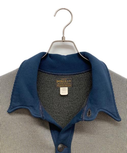 RRL（ダブルアールエル）RRL (ダブルアールエル) ジャガードニットカーディガン ブルー サイズ:Lの古着・服飾アイテム