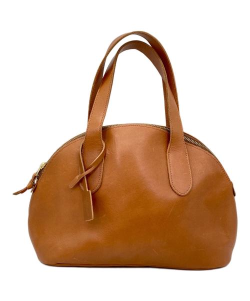 TIDE WAY（タイドウェイ）TIDE WAY (タイドウェイ) レザーハンドバッグ ブラウンの古着・服飾アイテム
