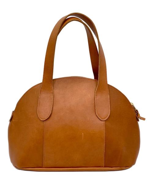 TIDE WAY（タイドウェイ）TIDE WAY (タイドウェイ) レザーハンドバッグ ブラウンの古着・服飾アイテム