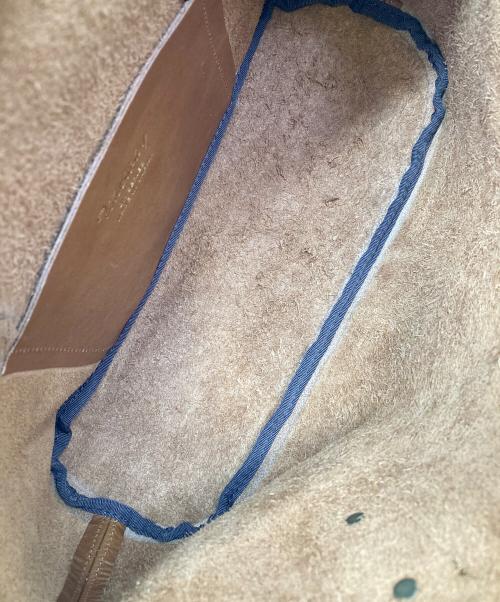 TIDE WAY（タイドウェイ）TIDE WAY (タイドウェイ) レザーハンドバッグ ブラウンの古着・服飾アイテム