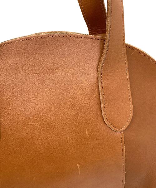 TIDE WAY（タイドウェイ）TIDE WAY (タイドウェイ) レザーハンドバッグ ブラウンの古着・服飾アイテム