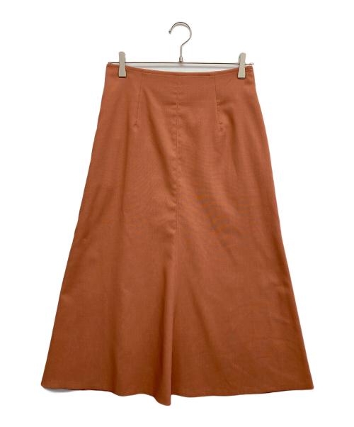 BALLSEY（ボールジィ）BALLSEY (ボールジィ) ドライキャンブリック フレアミディスカート レッド サイズ:36の古着・服飾アイテム