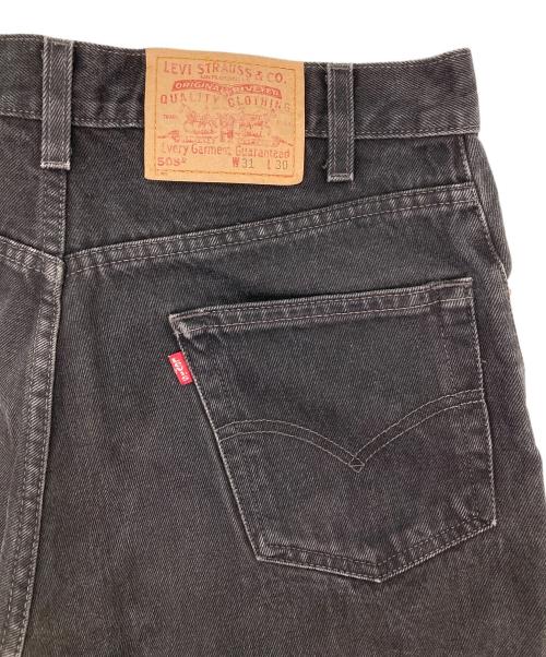 LEVI'S（リーバイス）LEVI'S (リーバイス) 後染め505デニムパンツ ブラック サイズ:W31の古着・服飾アイテム