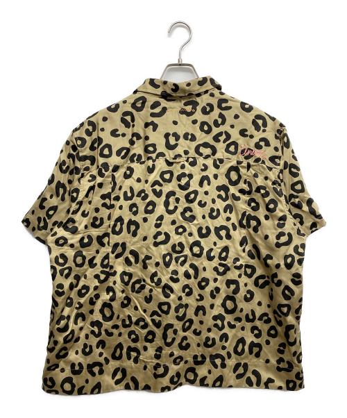UNION（ユニオン）UNION (ユニオン) BAILEY SS WOVEN レオパード柄半袖シャツ ブラウン サイズ:3の古着・服飾アイテム