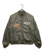 AVIREXアヴィレックス）の古着「MA-1ジャケット」｜カーキ