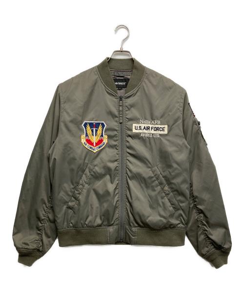 AVIREX（アヴィレックス）AVIREX (アヴィレックス) MA-1ジャケット カーキ サイズ:Ｌの古着・服飾アイテム