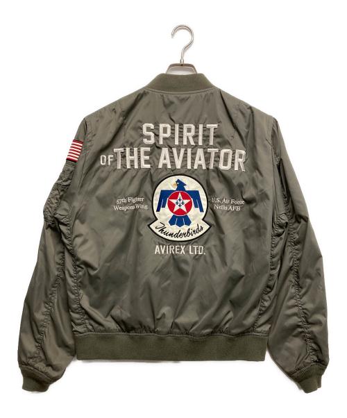 AVIREX（アヴィレックス）AVIREX (アヴィレックス) MA-1ジャケット カーキ サイズ:Ｌの古着・服飾アイテム