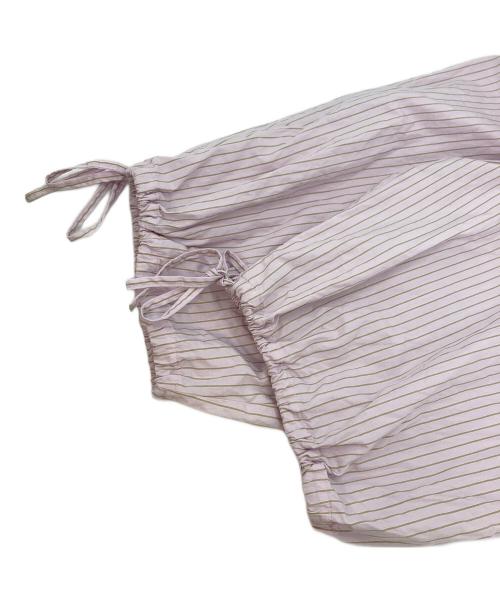 nest Robe（ネストローブ）nest Robe (ネストローブ) コットンストライプバルーンサロペット ピンク サイズ:Fの古着・服飾アイテム