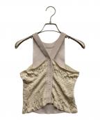 TANタン）の古着「シリングベスト」｜ベージュ