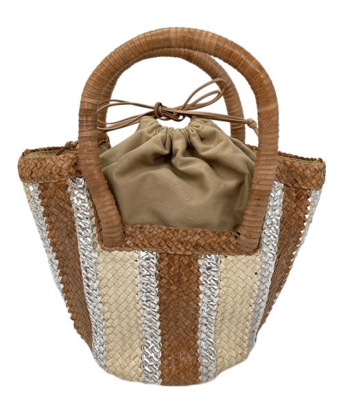 PAOLO MASI（パオロマージ）PAOLO MASI (パオロマージ) ハンドバッグ ブラウンの古着・服飾アイテム