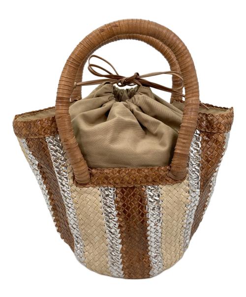 PAOLO MASI（パオロマージ）PAOLO MASI (パオロマージ) ハンドバッグ ブラウンの古着・服飾アイテム