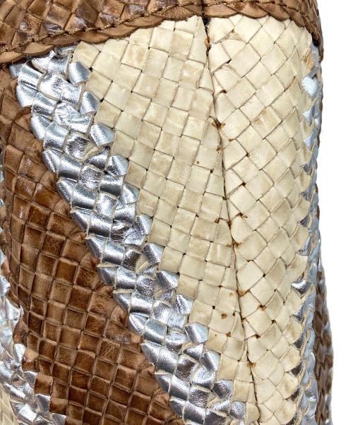 PAOLO MASI（パオロマージ）PAOLO MASI (パオロマージ) ハンドバッグ ブラウンの古着・服飾アイテム