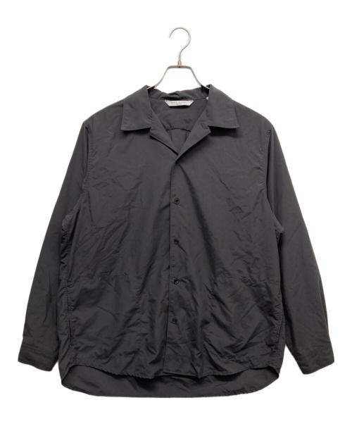 Manual Alphabet（マニュアル アルファベット）MANUAL ALPHABET (マニュアル アルファベット) ミリタリー ナイロンシャツ ブラック サイズ:2の古着・服飾アイテム