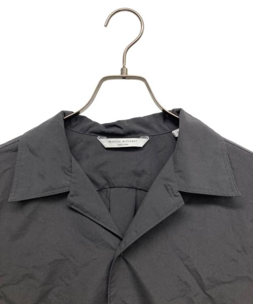 Manual Alphabet（マニュアル アルファベット）MANUAL ALPHABET (マニュアル アルファベット) ミリタリー ナイロンシャツ ブラック サイズ:2の古着・服飾アイテム
