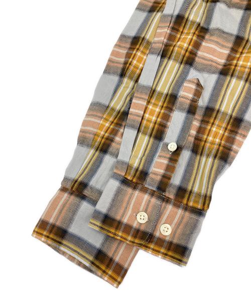 Manual Alphabet（マニュアル アルファベット）MANUAL ALPHABET (マニュアル アルファベット) CLASSICO TWILL LOOSE FIT R/C SHT ブルー サイズ:2の古着・服飾アイテム