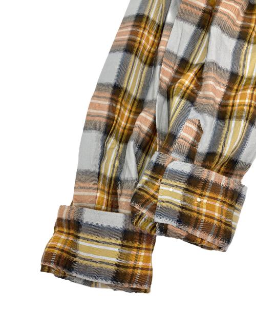 Manual Alphabet（マニュアル アルファベット）MANUAL ALPHABET (マニュアル アルファベット) CLASSICO TWILL LOOSE FIT R/C SHT ブルー サイズ:2の古着・服飾アイテム