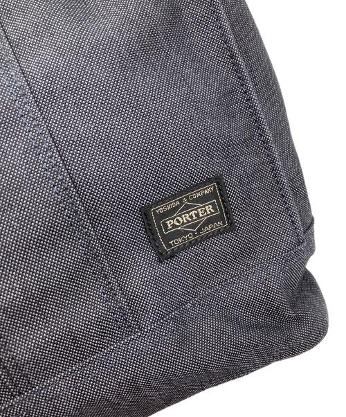 PORTER（ポーター）PORTER (ポーター) キャンバスハンドバッグ ネイビーの古着・服飾アイテム