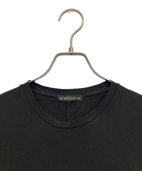 DIET BUTCHER SLIM SKIN（ダイエットブッチャースリムスキン）DIET BUTCHER SLIM SKIN (ダイエットブッチャースリムスキン) デザインカットソ ブラック サイズ:1の古着・服飾アイテム