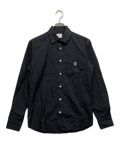 BURBERRY（バーバリー）BURBERRY (バーバリー) モノグラムモチーフ シャツ ブラック サイズ:Sの古着・服飾アイテム
