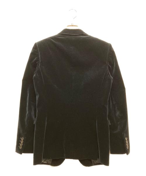 BURBERRY PRORSUM（バーバリープローサム）BURBERRY PRORSUM (バーバリープローサム) ベロアテーラードジャケット ネイビー サイズ:44の古着・服飾アイテム