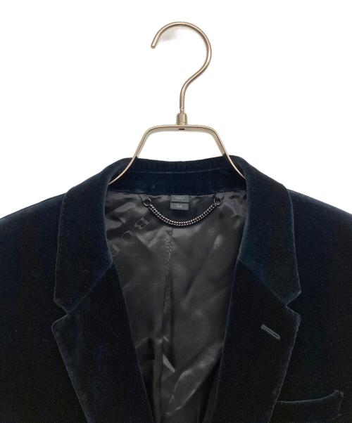 BURBERRY PRORSUM（バーバリープローサム）BURBERRY PRORSUM (バーバリープローサム) ベロアテーラードジャケット ネイビー サイズ:44の古着・服飾アイテム