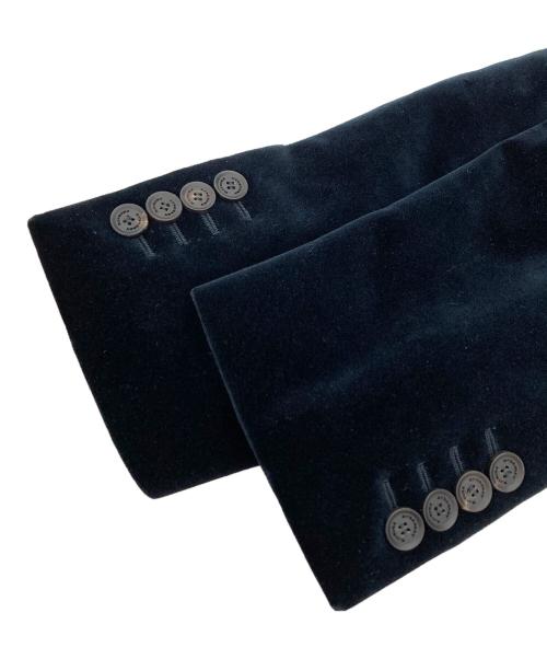 BURBERRY PRORSUM（バーバリープローサム）BURBERRY PRORSUM (バーバリープローサム) ベロアテーラードジャケット ネイビー サイズ:44の古着・服飾アイテム