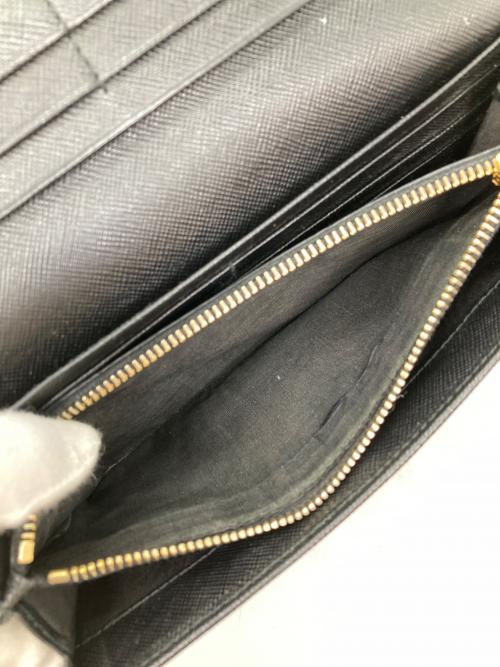 PRADA（プラダ）PRADA (プラダ) サフィアーノレザー 長財布 ブラックの古着・服飾アイテム