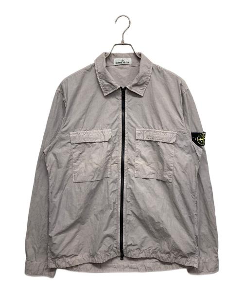STONE ISLAND（ストーンアイランド）STONE ISLAND (ストーンアイランド) ナイロンジップアップジャケット グレー サイズ:XLの古着・服飾アイテム