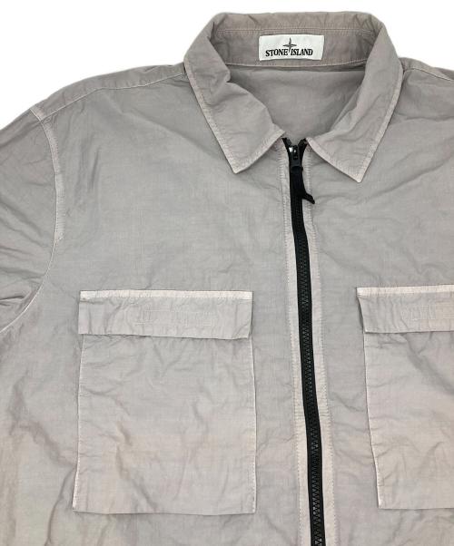 STONE ISLAND（ストーンアイランド）STONE ISLAND (ストーンアイランド) ナイロンジップアップジャケット グレー サイズ:XLの古着・服飾アイテム