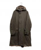 工房西谷コウボウニシタニ）の古着「コットンリネンモッズコート」｜ブラウン