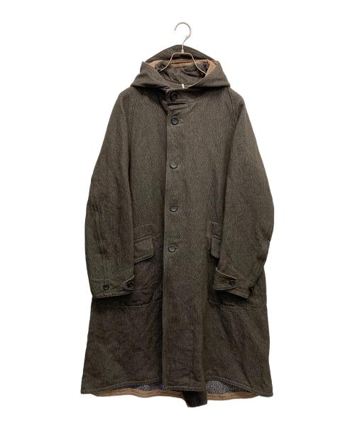 工房西谷（コウボウニシタニ）工房西谷 (コウボウニシタニ) コットンリネンモッズコート ブラウン サイズ:7の古着・服飾アイテム