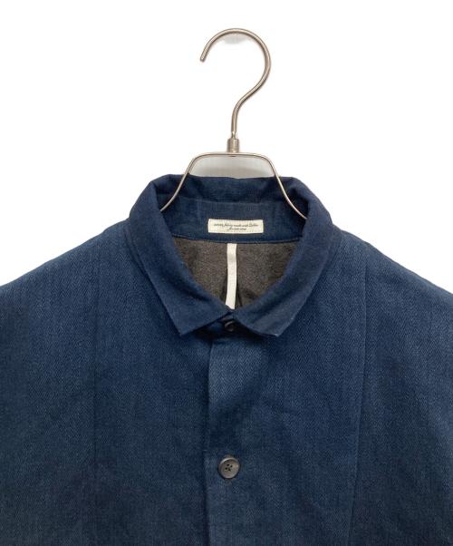 sussous（シュス）sussous (シュス) ロングスモックコート インディゴ サイズ:9の古着・服飾アイテム