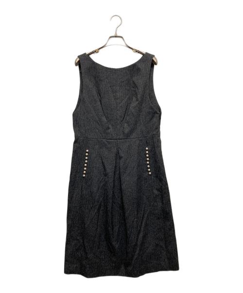 TO BE CHIC（トゥービーシック）TO BE CHIC (トゥービーシック) ノースリーブワンピース グレー サイズ:42の古着・服飾アイテム