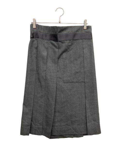 me ISSEY MIYAKE（ミーイッセイ ミヤケ）me ISSEY MIYAKE (ミーイッセイ ミヤケ) ラップスカート グレー サイズ:無しの古着・服飾アイテム