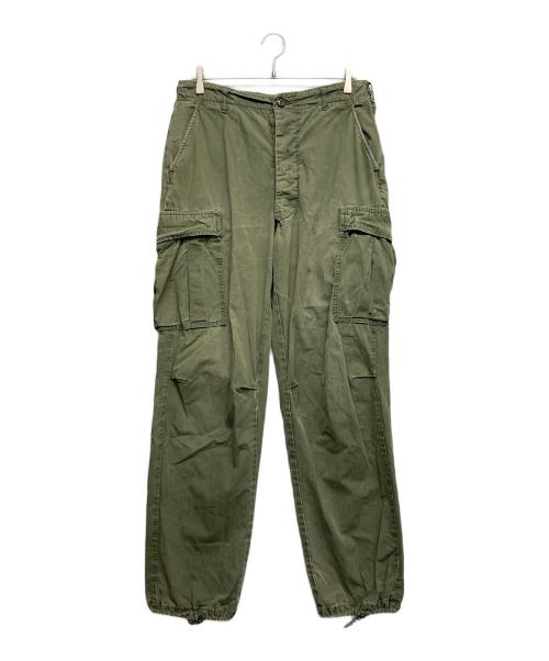 US ARMY（ユーエスアーミー）US ARMY (ユーエスアーミー) 60s ３rdジャングルファティーグパンツ グリーン サイズ:MEDIUM LONGの古着・服飾アイテム