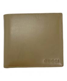 GUCCI（グッチ）の古着「2つ折り財布」｜ベージュ